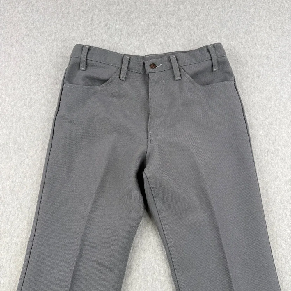 Vintage Levis‎ Pants Mens Fits 34x33 Gray 517 Sta Prest 70s Dacron Made in USA